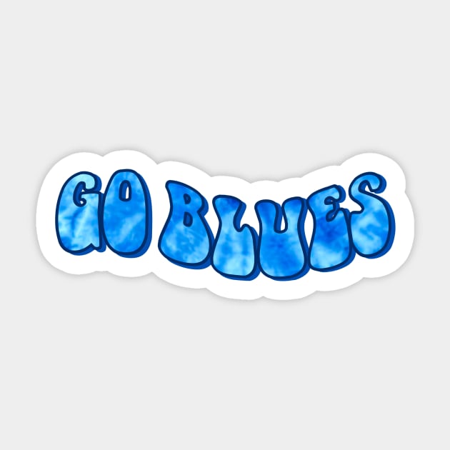 University of Toronto go blue tie dye groovy Sticker by Rpadnis